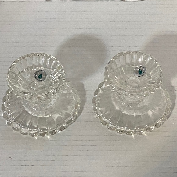 PartyLite Glass Candle Holder Set of 2 - Picture 3 of 7